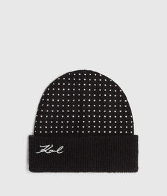 K/Signature rhinestone beanie