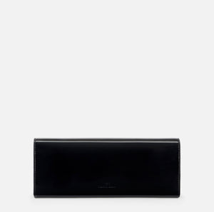 Patent leather clutch bag