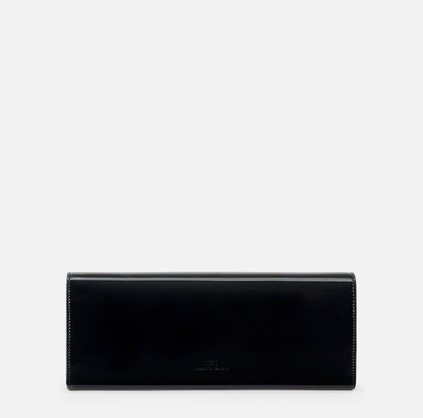 Patent leather clutch bag