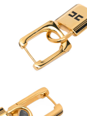 Elisabetta Franchi padlock-detail drop earrings