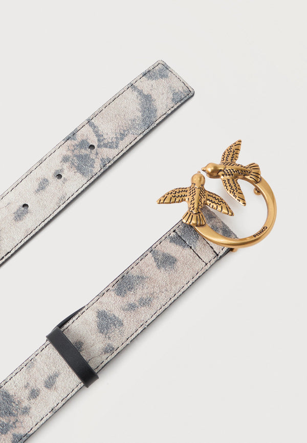 LOVE BERRY BELT LOW CROSTA - Belt - avorio/nero/beige/antique gold-coloured