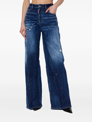DSQUARED2 Jeans mit Tragefalten