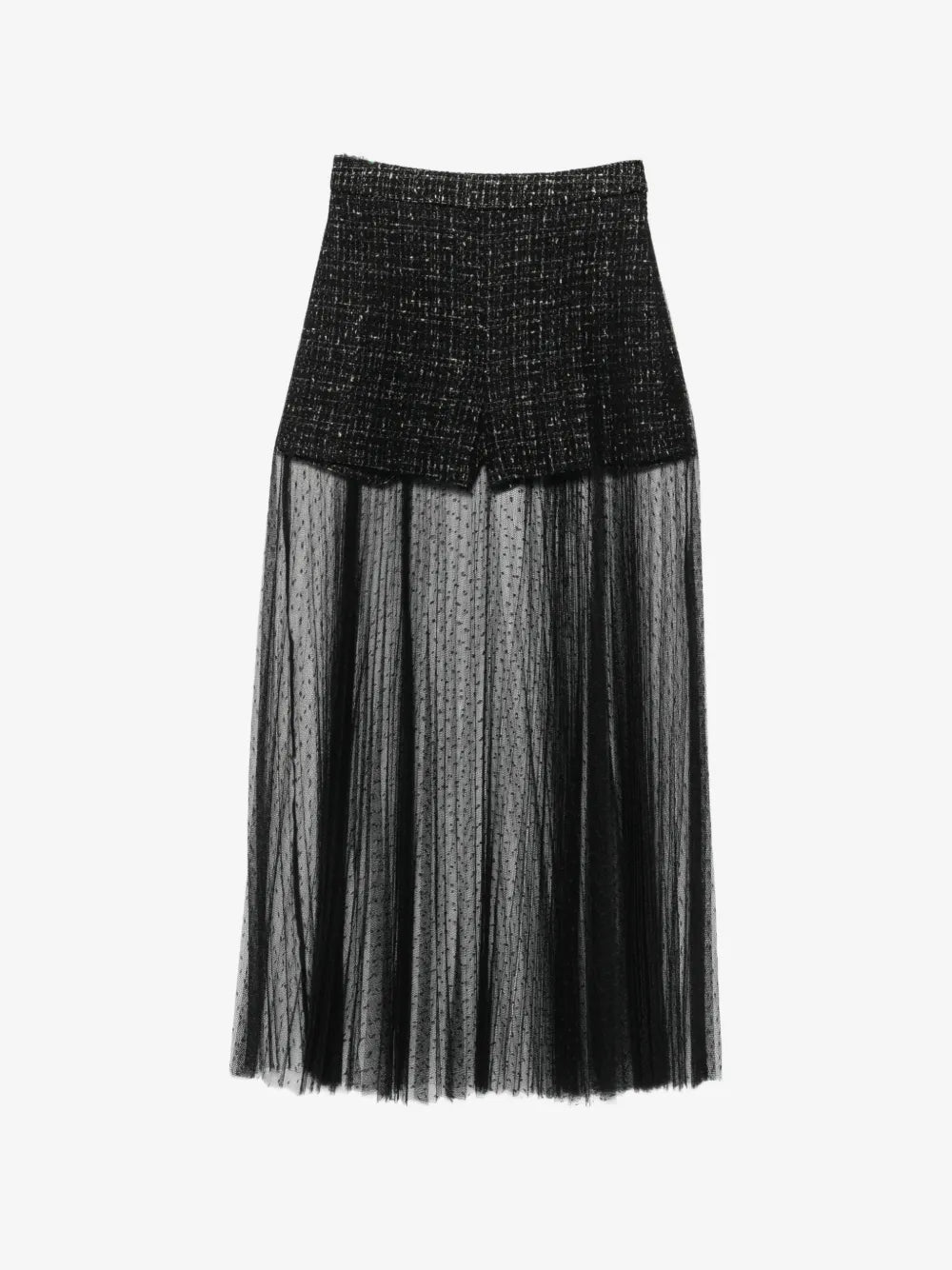 TWINSET Short Tweed à Superposition En Tulle | Noir | FARFETCH PH
