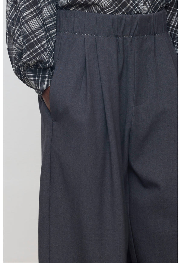 ELEH WIDE LEG PANTS GREY EFW260074
