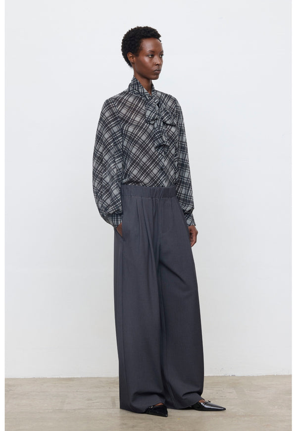 ELEH WIDE LEG PANTS GREY EFW260074
