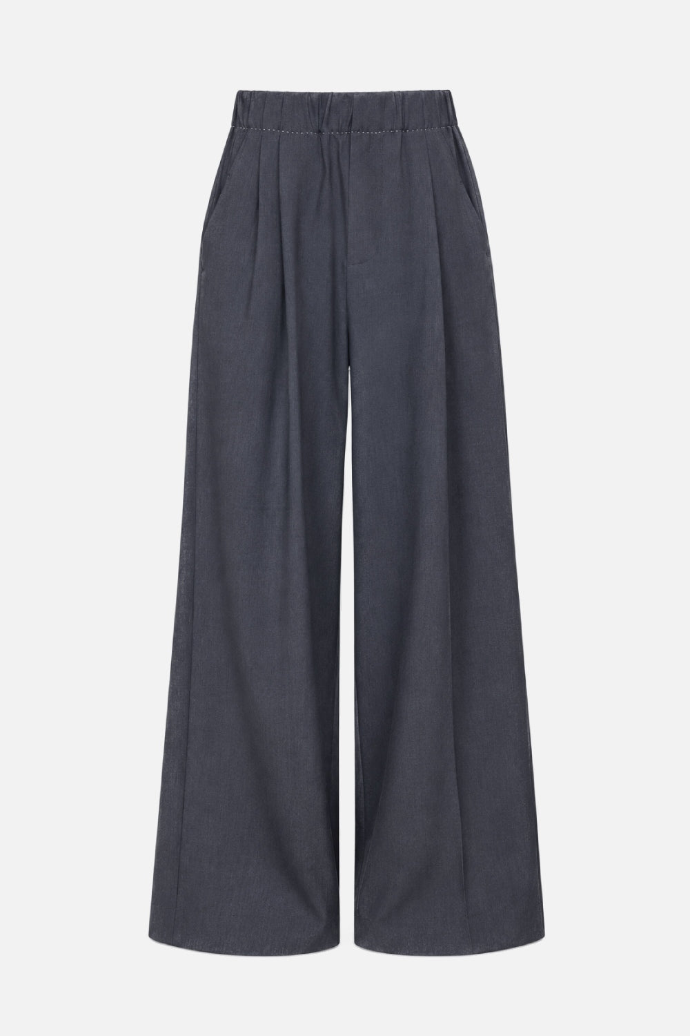 ELEH WIDE LEG PANTS GREY EFW260074