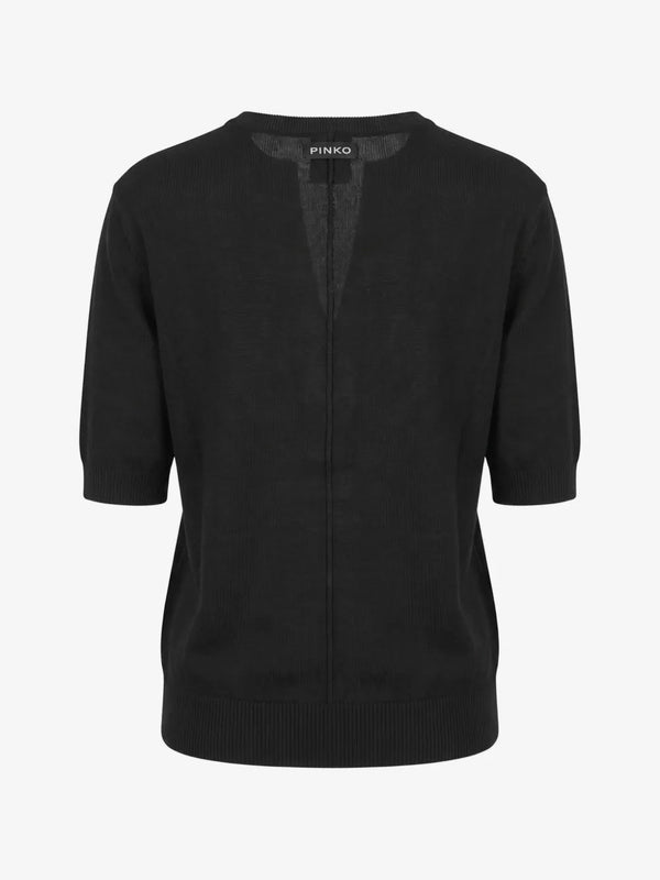 PINKO Maglia con scollo a V in lana e cashmere