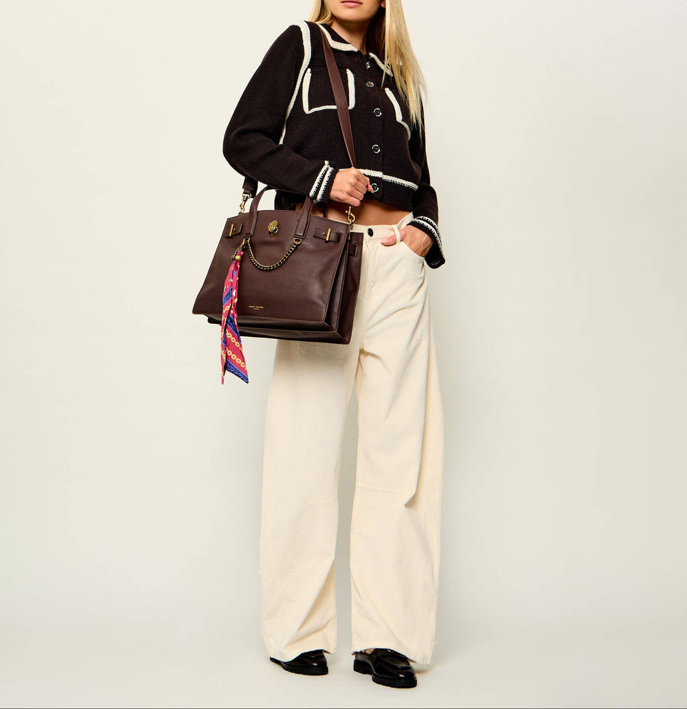 Leather satchel bag Sloane