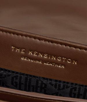 Δερμάτινη τσάντα Kensington καφέ 🟢