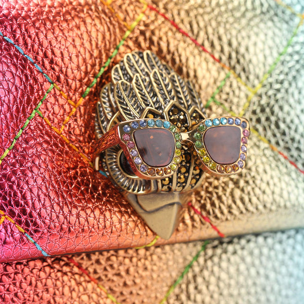 mini leather kensington bag