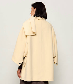 Woolen coat + scarf Ciclamino