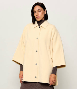 Woolen coat + scarf Ciclamino