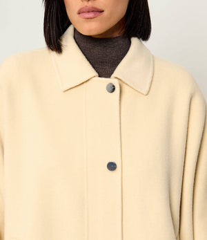 Woolen coat + scarf Ciclamino