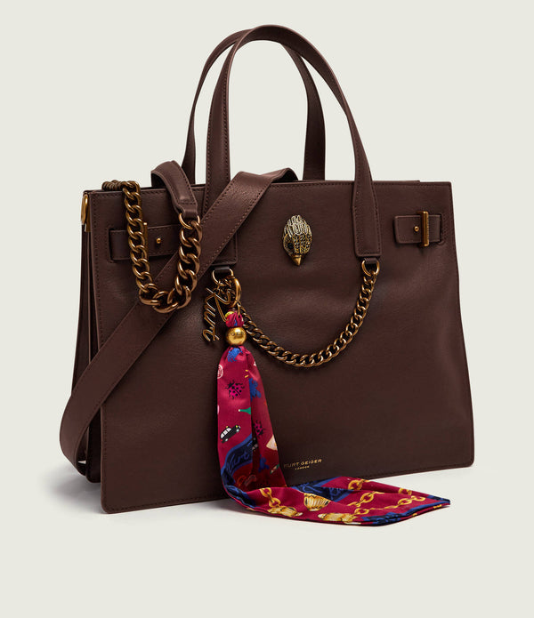Leather satchel bag Sloane