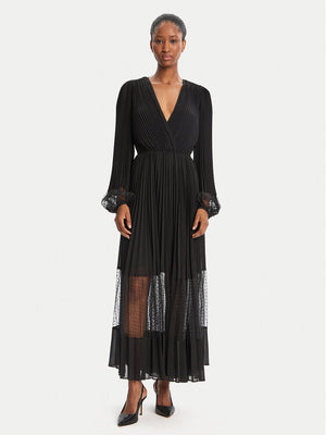TWINSET Φόρεμα βραδινό 252TP2641 Μαύρο Regular Fit
