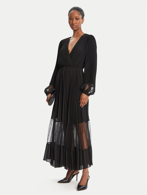 TWINSET Φόρεμα βραδινό 252TP2641 Μαύρο Regular Fit