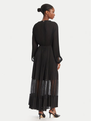 TWINSET Φόρεμα βραδινό 252TP2641 Μαύρο Regular Fit