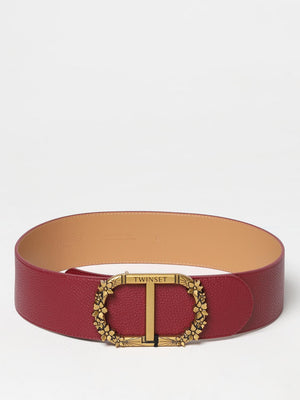 Twinset belt in grained synthetic leather