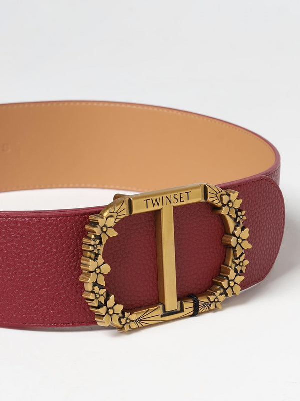 Twinset belt in grained synthetic leather